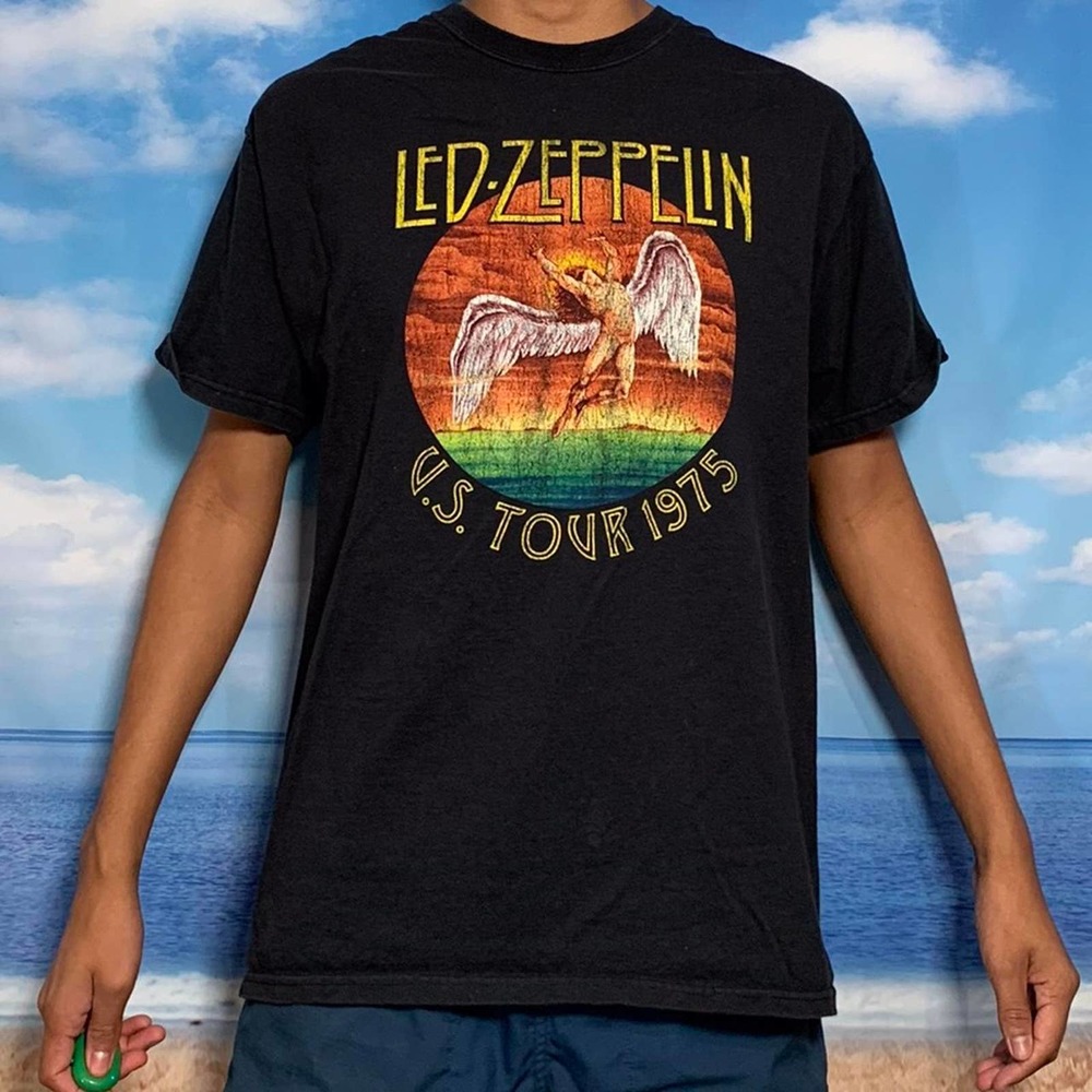 y2k hanes heavyweight led zeppelin large